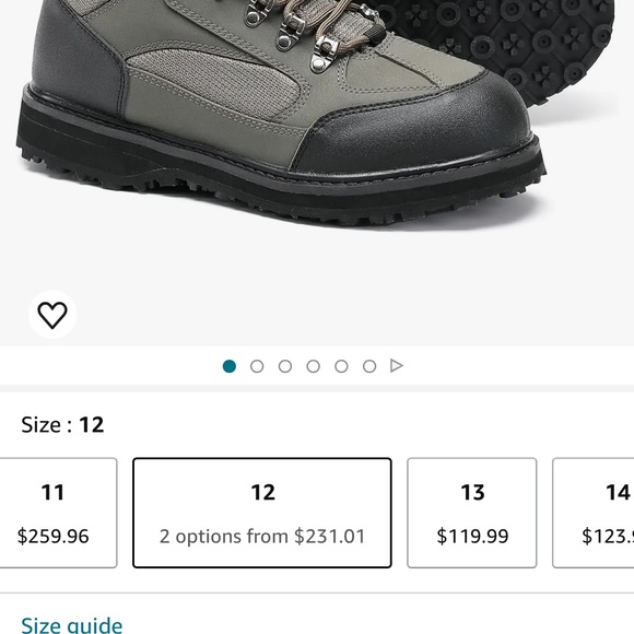 8Fans men’s fishing hunting shoes size 12 (44 ) - Picture 5 of 14